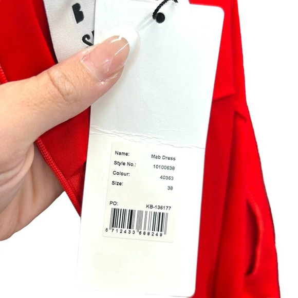 Karen by Simonsen‎ Mab Shift Drop Waist Red Dress in Red Size 38 / US 6 - Picture 10 of 10